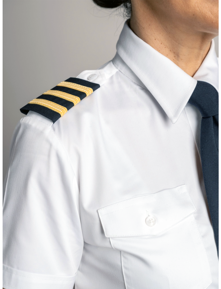 Stephanie Flap Pocket Tapered Short Sleeve Bamboo Shirt