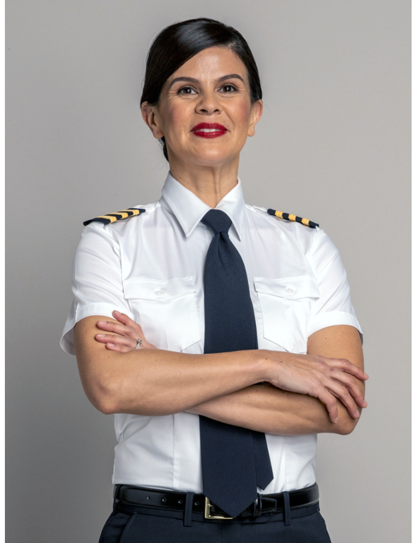 Stephanie Flap Pocket Tapered Short Sleeve Bamboo Shirt w/Eye