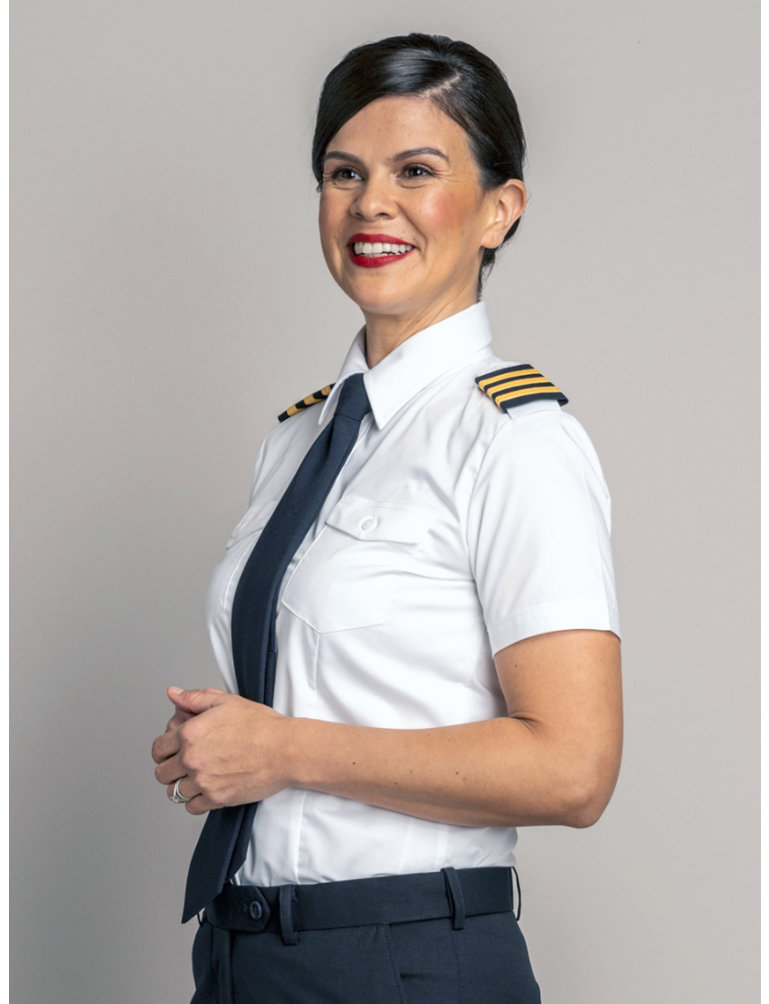 Stephanie Flap Pocket Tapered Short Sleeve Bamboo Shirt