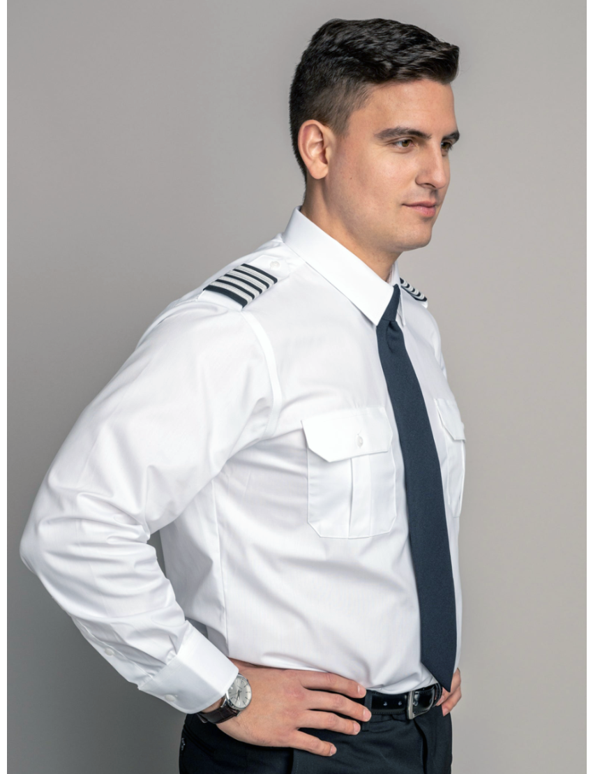 Sterling Tapered Flap Pocket Long Sleeve Shirt w/Eyelet