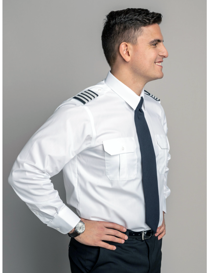 Sterling Tapered Flap Pocket Long Sleeve Shirt w/Eyelet